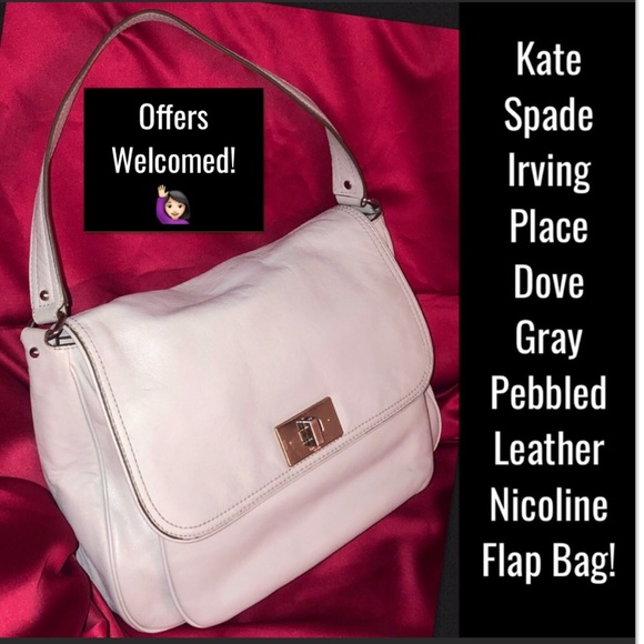 kate spade Handbags - Kate Spade Irving Place Dove Gray Nicoline Bag!